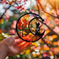 Thumbnail for Suncatcher Ornament American Bully Memorial, Dog Ornament Home Decor, Pet Loss Gift, Thoughtful Christmas Gift