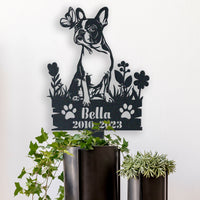 Thumbnail for Personalized Garden Stake Gift for Boston Terrier Memorial Pet Sympathy Signs Dog Loss Gift