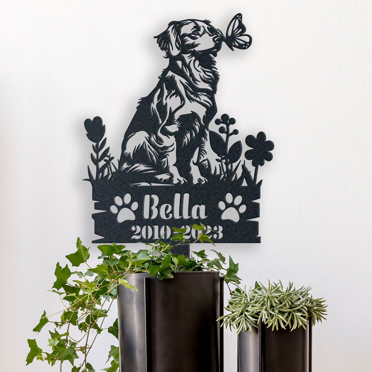 Personalized Garden Stake Gift for Brittany Spaniel Memorial Pet Sympathy Signs Dog Loss Gift