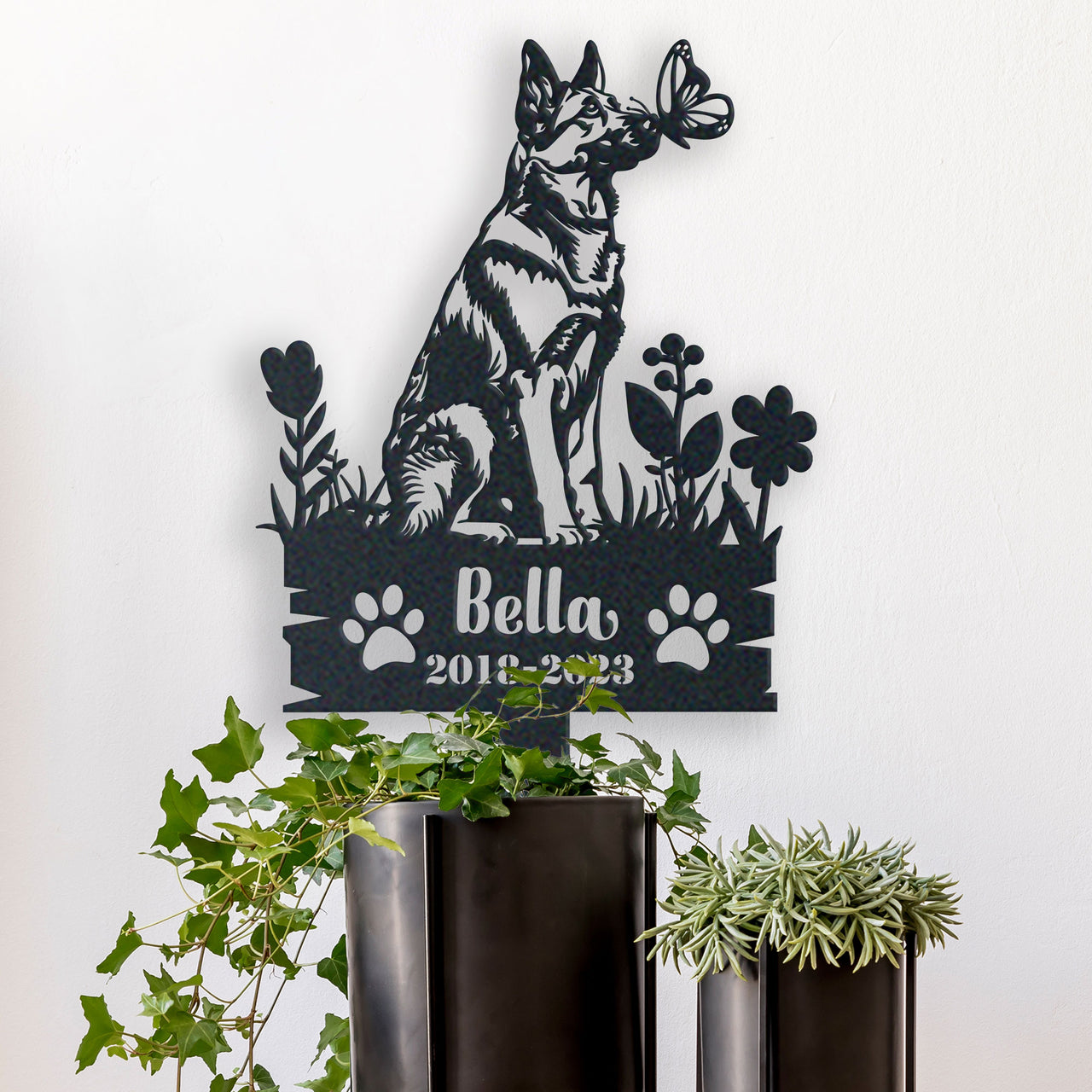 Personalized Garden Stake Gift for German Shepherd Memorial Pet Sympathy Signs Dog Loss Gift 2