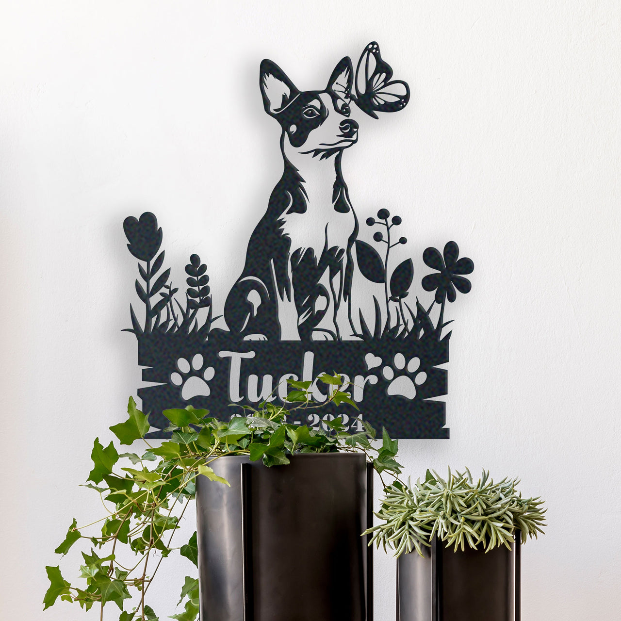 Personalized Garden Stake Gift for Basenji Memorial Pet Sympathy Signs Dog Loss Gift