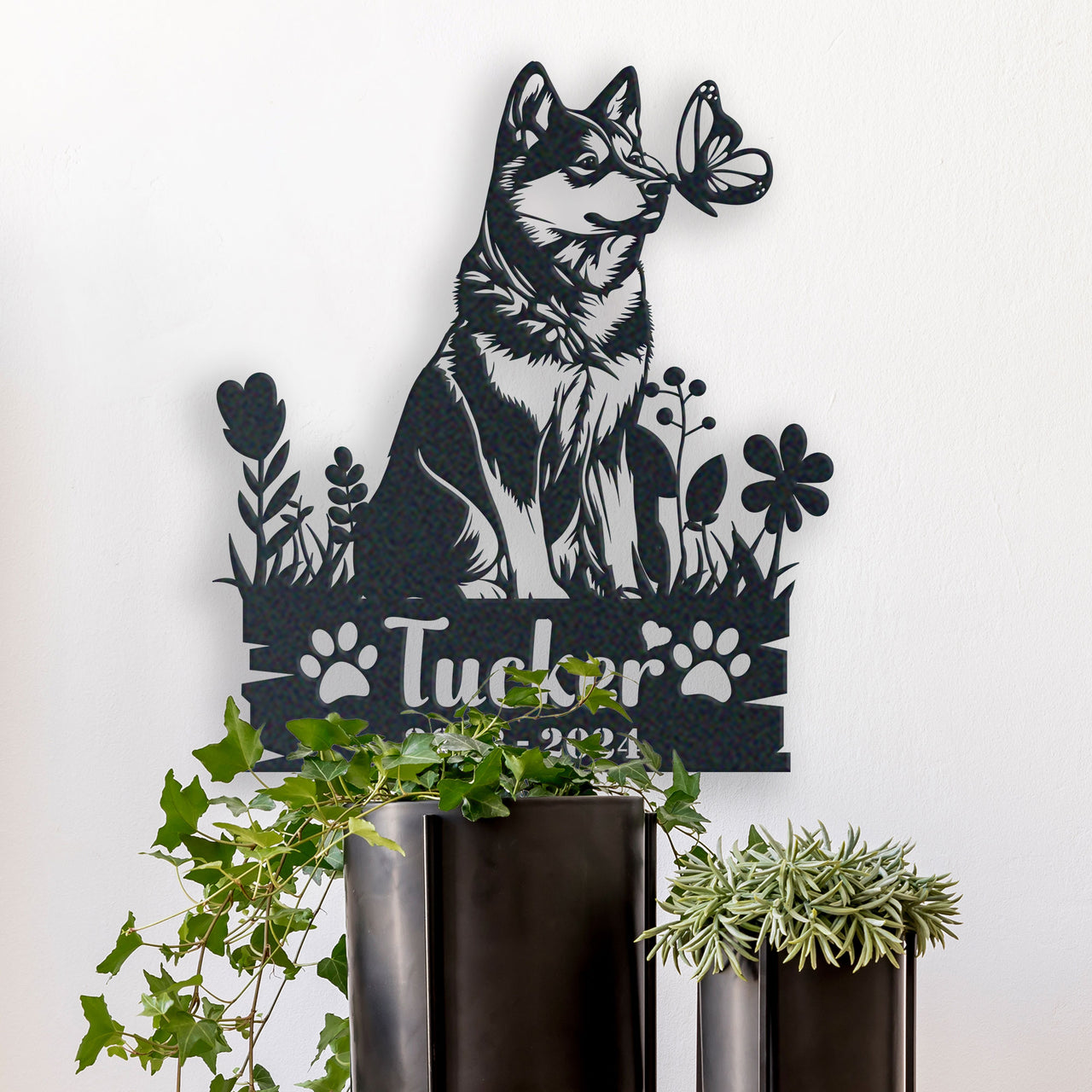 Personalized Garden Stake Gift for Akita Memorial Pet Sympathy Signs Dog Loss Gift