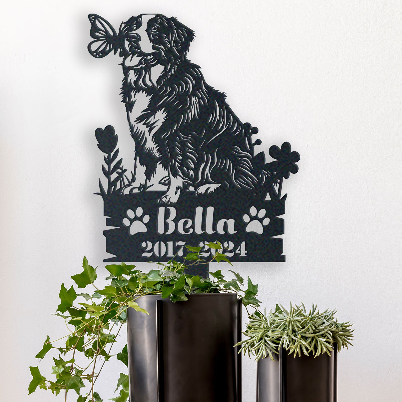 Personalized Garden Stake Gift for Bernese Mountain Memorial Pet Sympathy Signs Dog Loss Gift