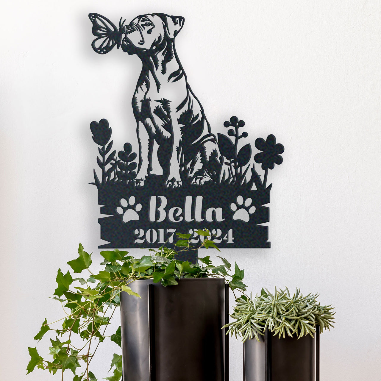 Personalized Garden Stake Gift for American Bulldog Memorial Pet Sympathy Signs Dog Loss Gift