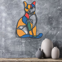 Thumbnail for Abstract Cat Metal Wall Art, Gift for Cat Lovers, Perfect for Cat Enthusiasts