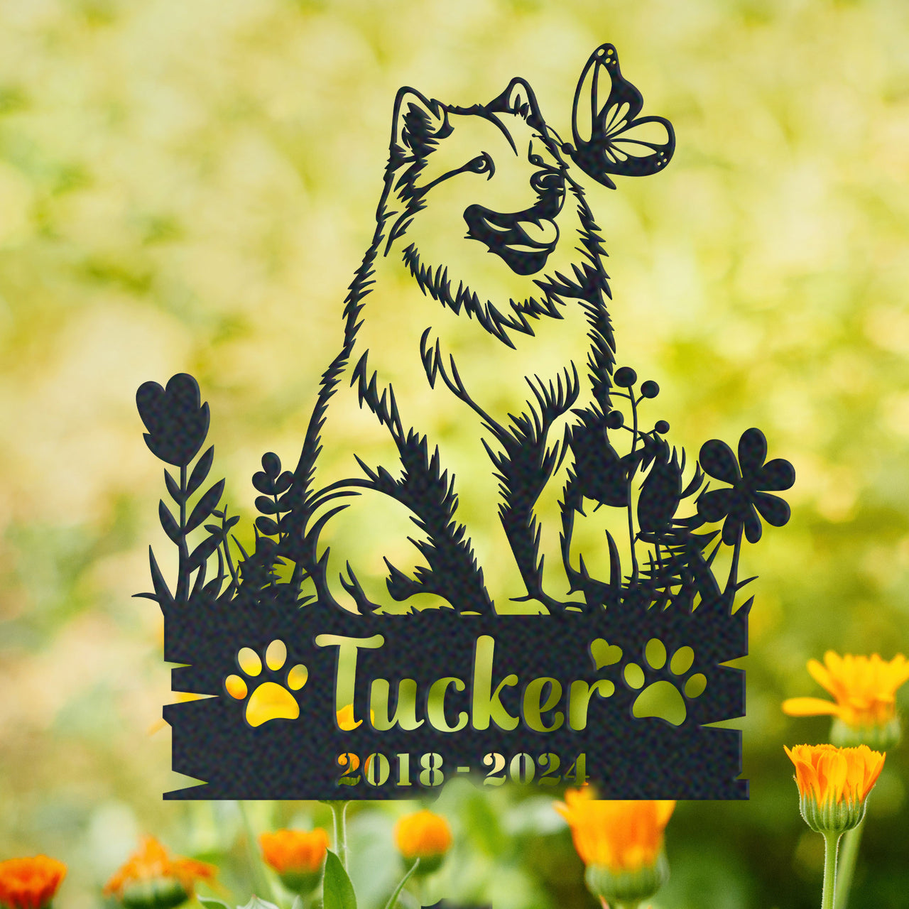 Personalized Garden Stake Gift for Samoyed Memorial Pet Sympathy Signs Dog Loss Gift