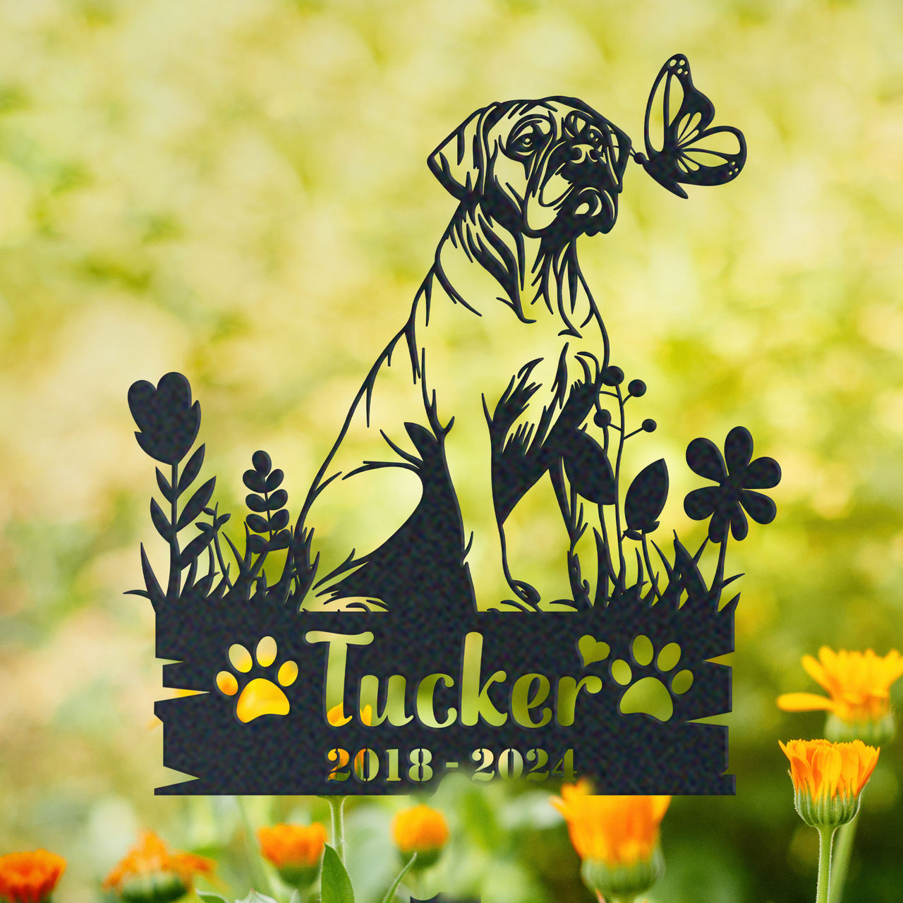 Personalized Garden Stake Gift for English Mastiff Memorial Pet Sympathy Signs Dog Loss Gift