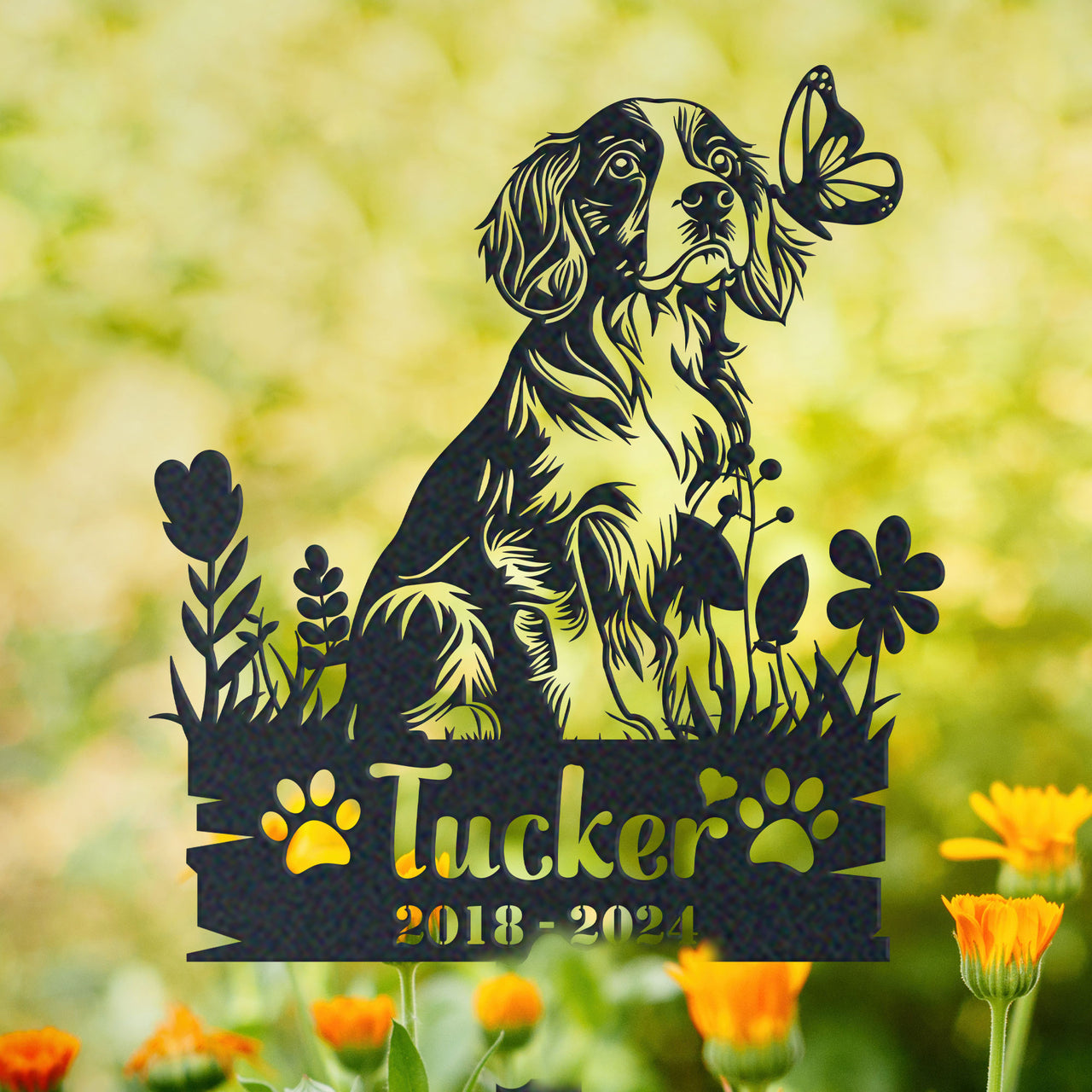 Personalized Garden Stake Gift for Cavalier Memorial Pet Sympathy Signs Dog Loss Gift