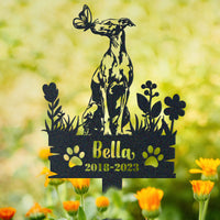 Thumbnail for Personalized Garden Stake Gift for Greyhound Memorial Pet Sympathy Signs Dog Loss Gift 2