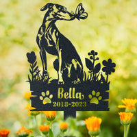 Thumbnail for Personalized Garden Stake Gift for Greyhound Memorial Pet Sympathy Signs Dog Loss Gift