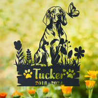 Thumbnail for Personalized Garden Stake Gift for Bloodhound Memorial Pet Sympathy Signs Dog Loss Gift