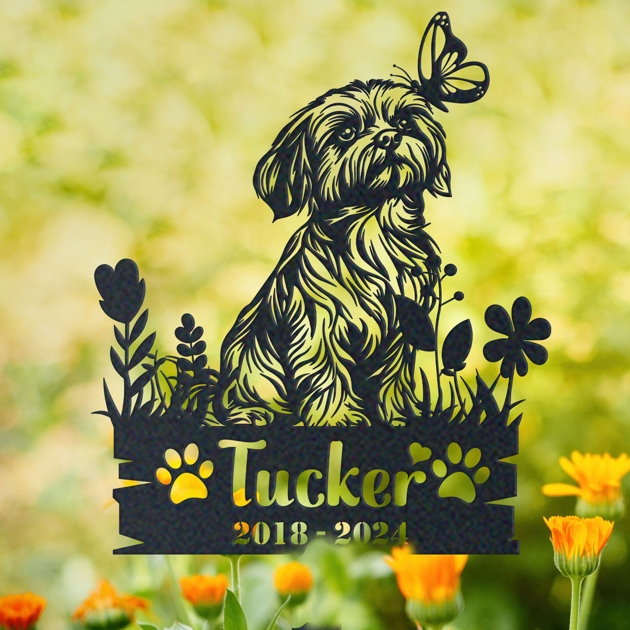 Personalized Garden Stake Gift for Maltese Memorial Pet Sympathy Signs Dog Loss Gift