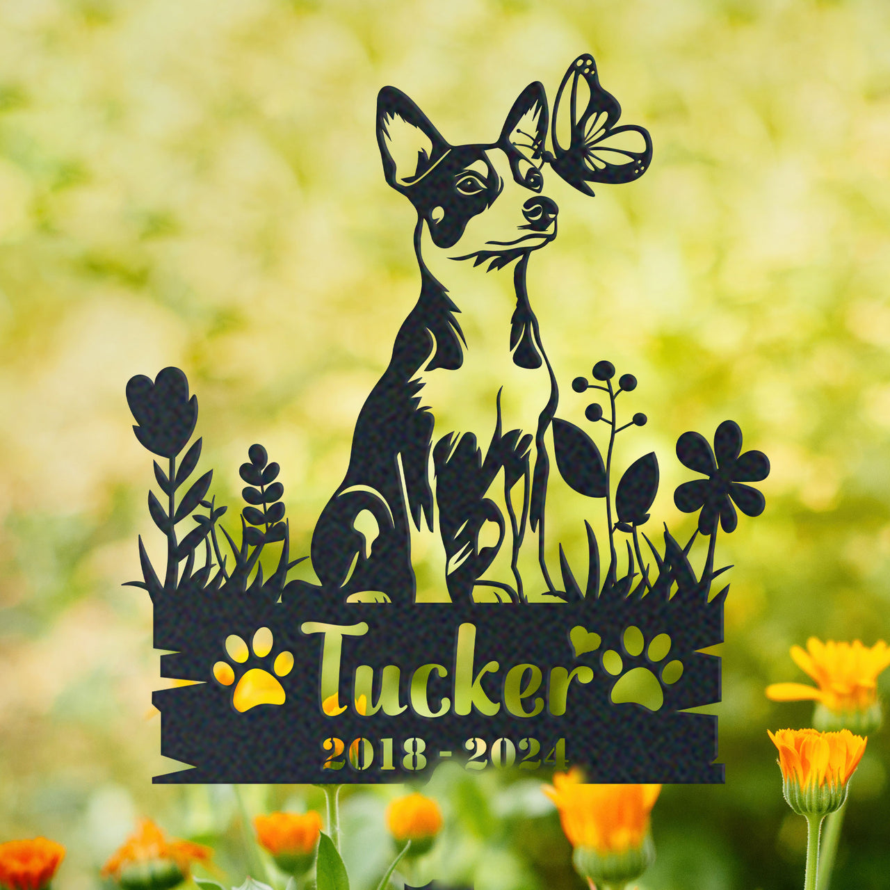 Personalized Garden Stake Gift for Basenji Memorial Pet Sympathy Signs Dog Loss Gift