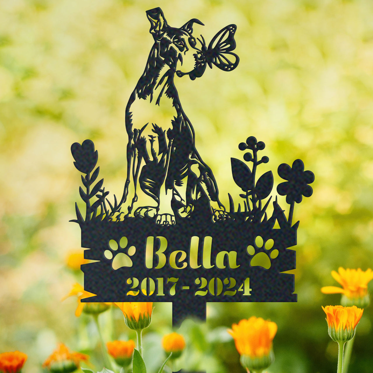 Personalized Garden Stake Gift for Great Dane Memorial Pet Sympathy Signs Dog Loss Gift