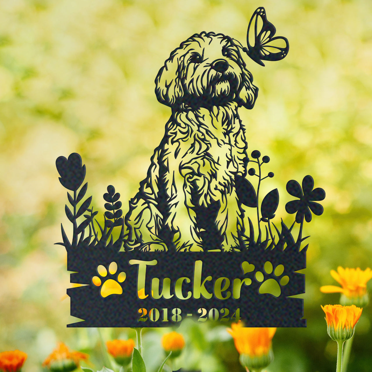 Personalized Garden Stake Gift for Cockapoo Memorial Pet Sympathy Signs Dog Loss Gift