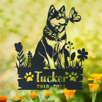 Thumbnail for Personalized Garden Stake Gift for Akita Memorial Pet Sympathy Signs Dog Loss Gift