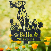 Thumbnail for Personalized Garden Stake Gift for American Bulldog Memorial Pet Sympathy Signs Dog Loss Gift