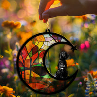 Thumbnail for Suncatcher Ornament Aussiedoodle Memorial, Dog Ornament Home Decor, Pet Loss Gift, Thoughtful Christmas Gift