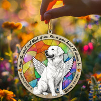 Thumbnail for Suncatcher Ornament Great Pyrenees Sitting Memorial, Dog Ornament Home Decor, Pet Loss Gift, Thoughtful Christmas Gift