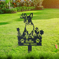 Thumbnail for Personalized Garden Stake Gift for Boston Terrier Memorial Pet Sympathy Signs Dog Loss Gift