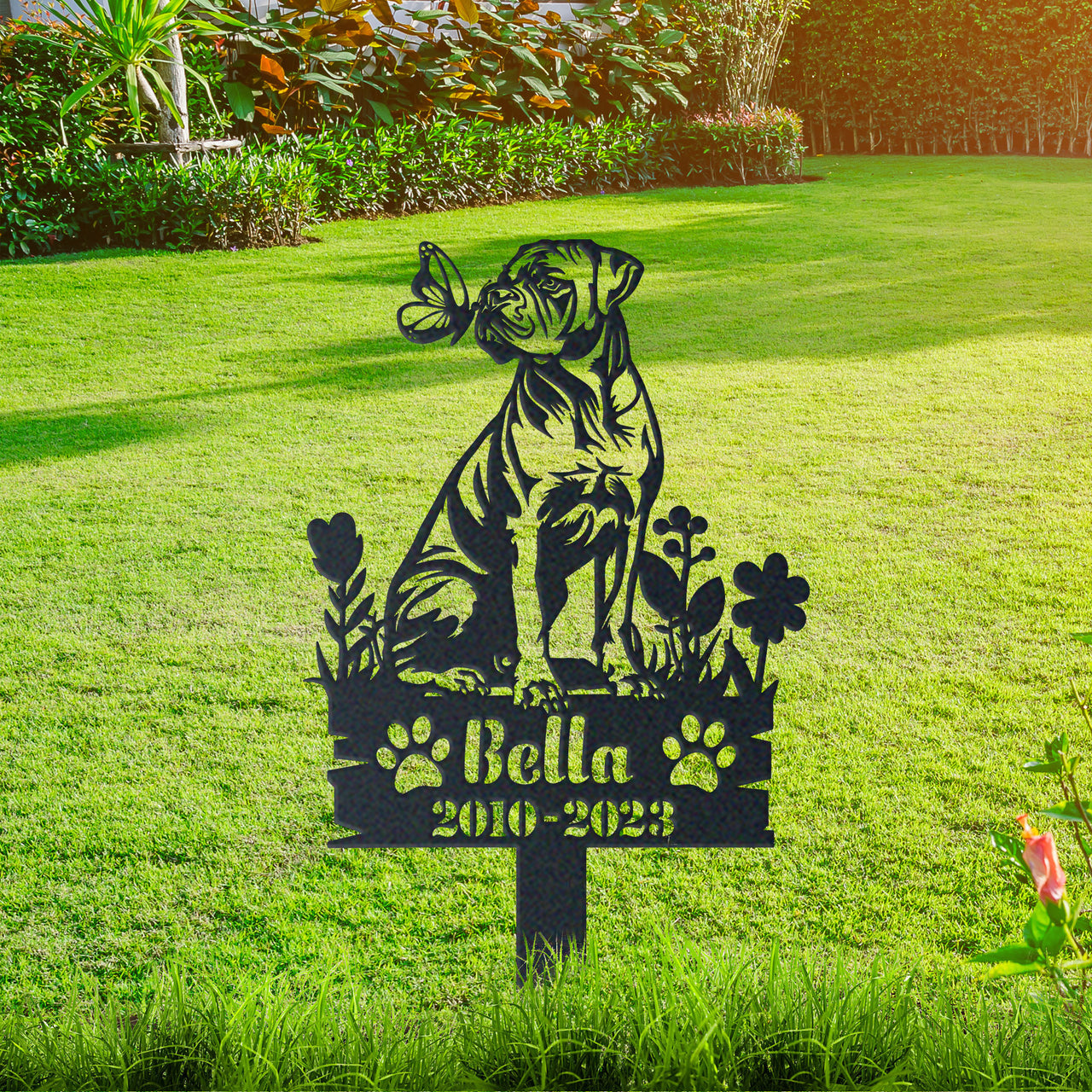 Personalized Garden Stake Gift for Boerboel Memorial Pet Sympathy Signs Dog Loss Gift