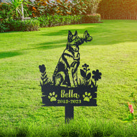 Thumbnail for Personalized Garden Stake Gift for German Shepherd Memorial Pet Sympathy Signs Dog Loss Gift 2