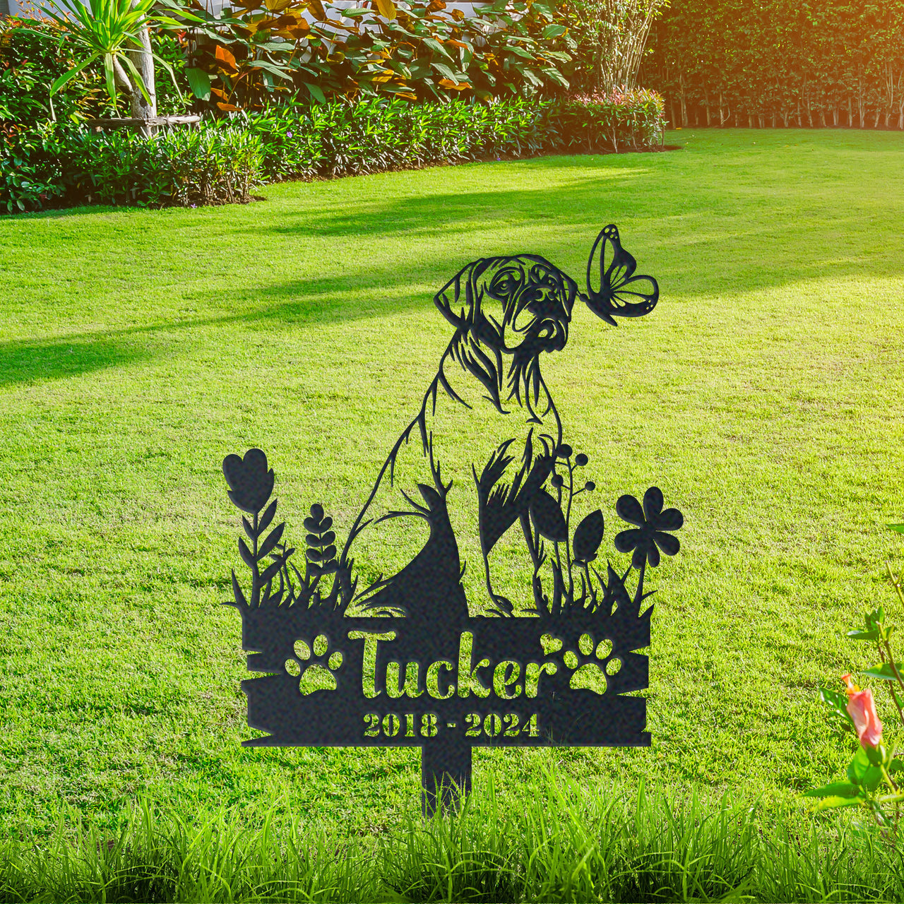 Personalized Garden Stake Gift for English Mastiff Memorial Pet Sympathy Signs Dog Loss Gift