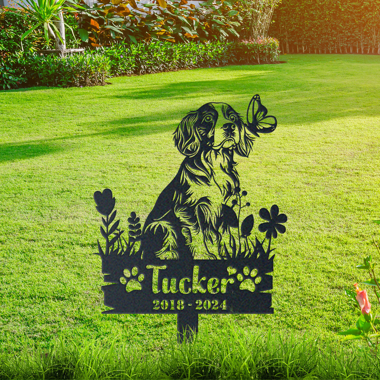 Personalized Garden Stake Gift for Cavalier Memorial Pet Sympathy Signs Dog Loss Gift