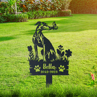 Thumbnail for Personalized Garden Stake Gift for Greyhound Memorial Pet Sympathy Signs Dog Loss Gift