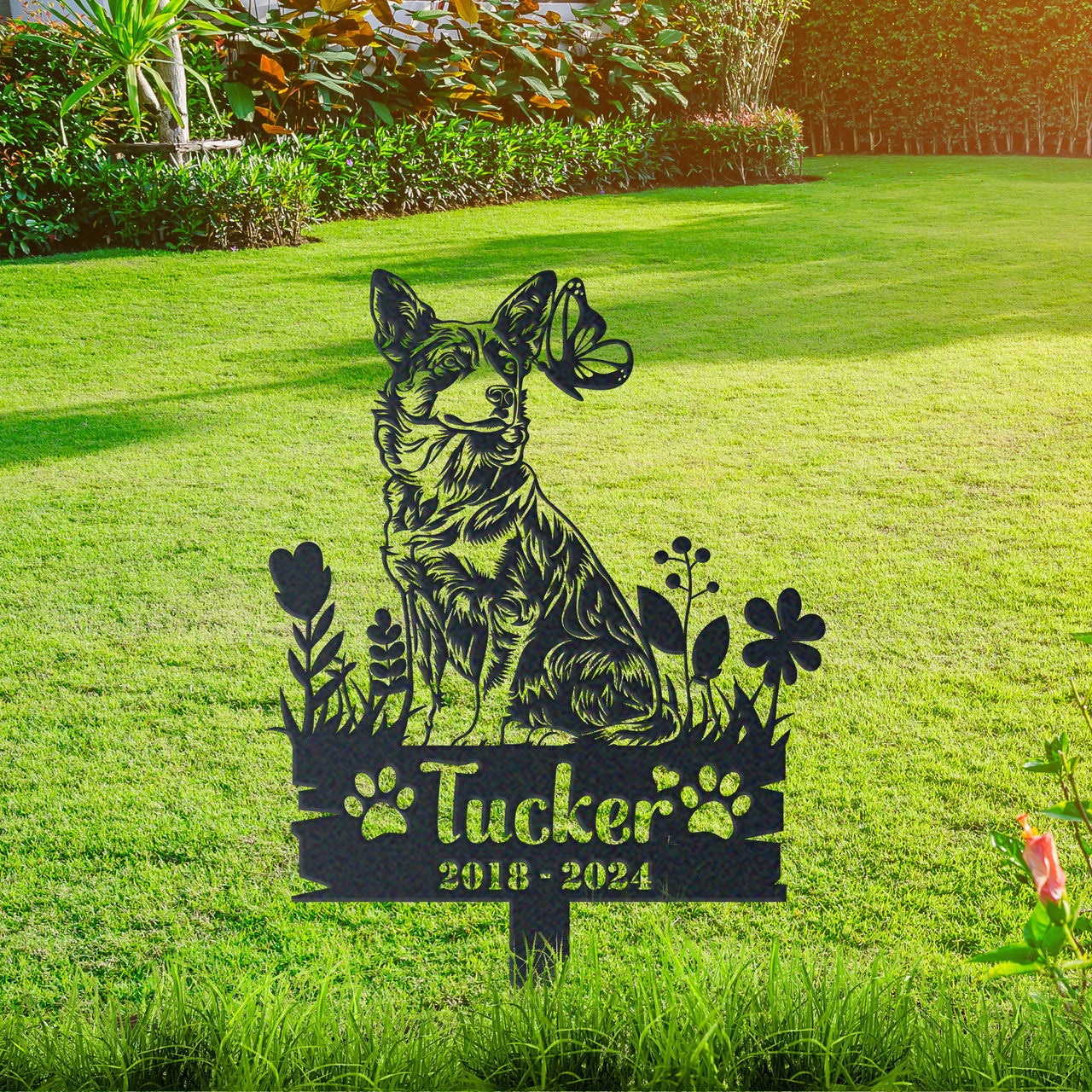 Personalized Garden Stake Gift for Australian Cattle Dog Memorial Pet Sympathy Signs Dog Loss Gift