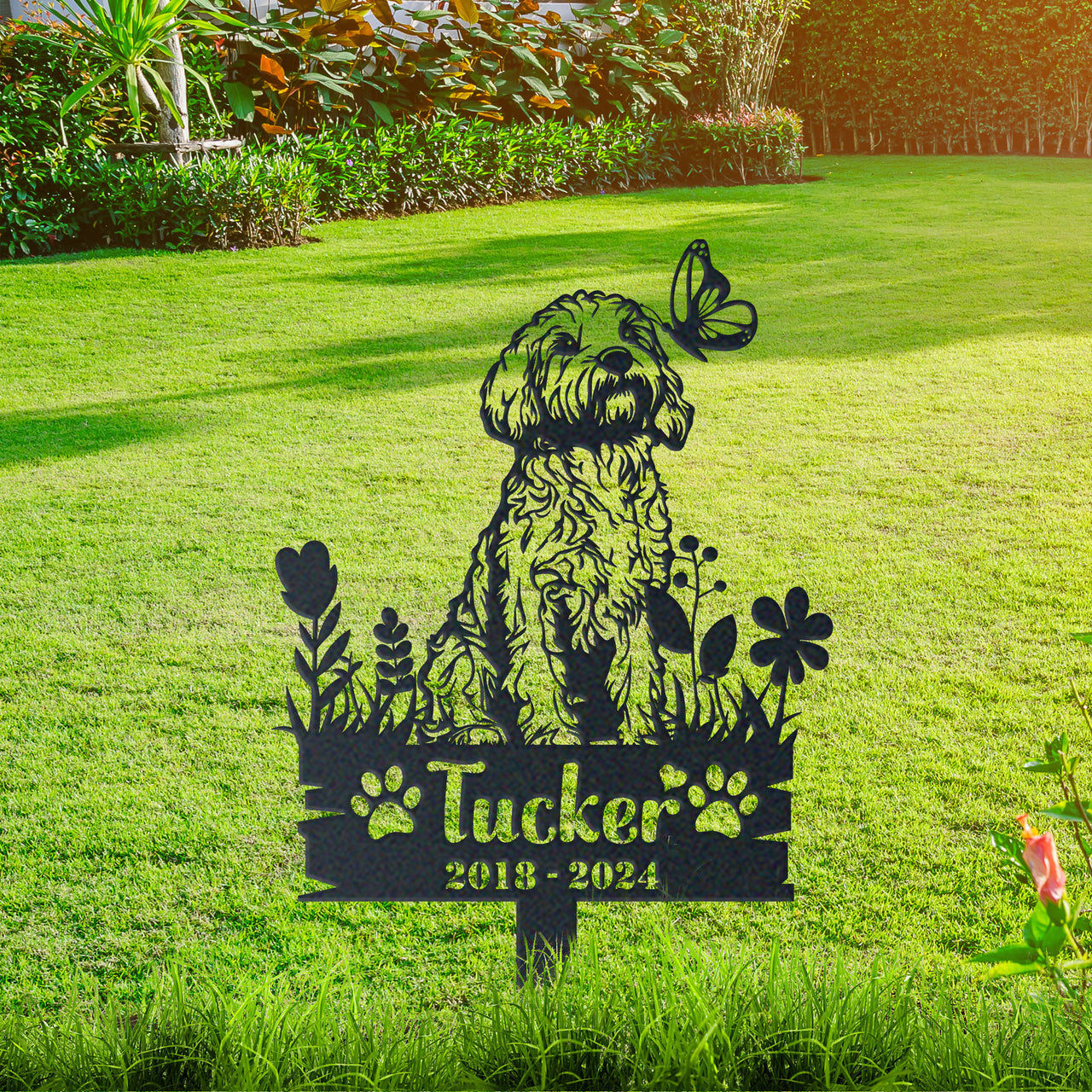 Personalized Garden Stake Gift for Cockapoo Memorial Pet Sympathy Signs Dog Loss Gift