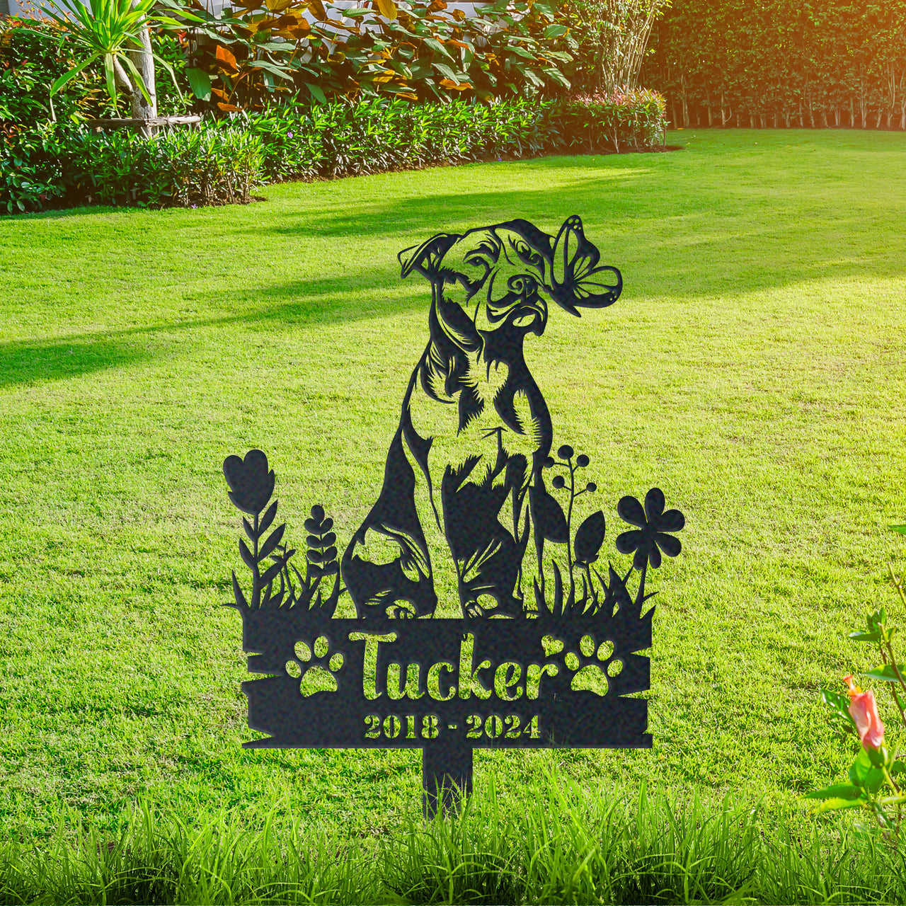 Personalized Garden Stake Gift for American Staffordshire Terrier Memorial Pet Sympathy Signs Dog Loss Gift (Copy)