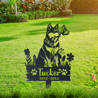 Thumbnail for Personalized Garden Stake Gift for Akita Memorial Pet Sympathy Signs Dog Loss Gift