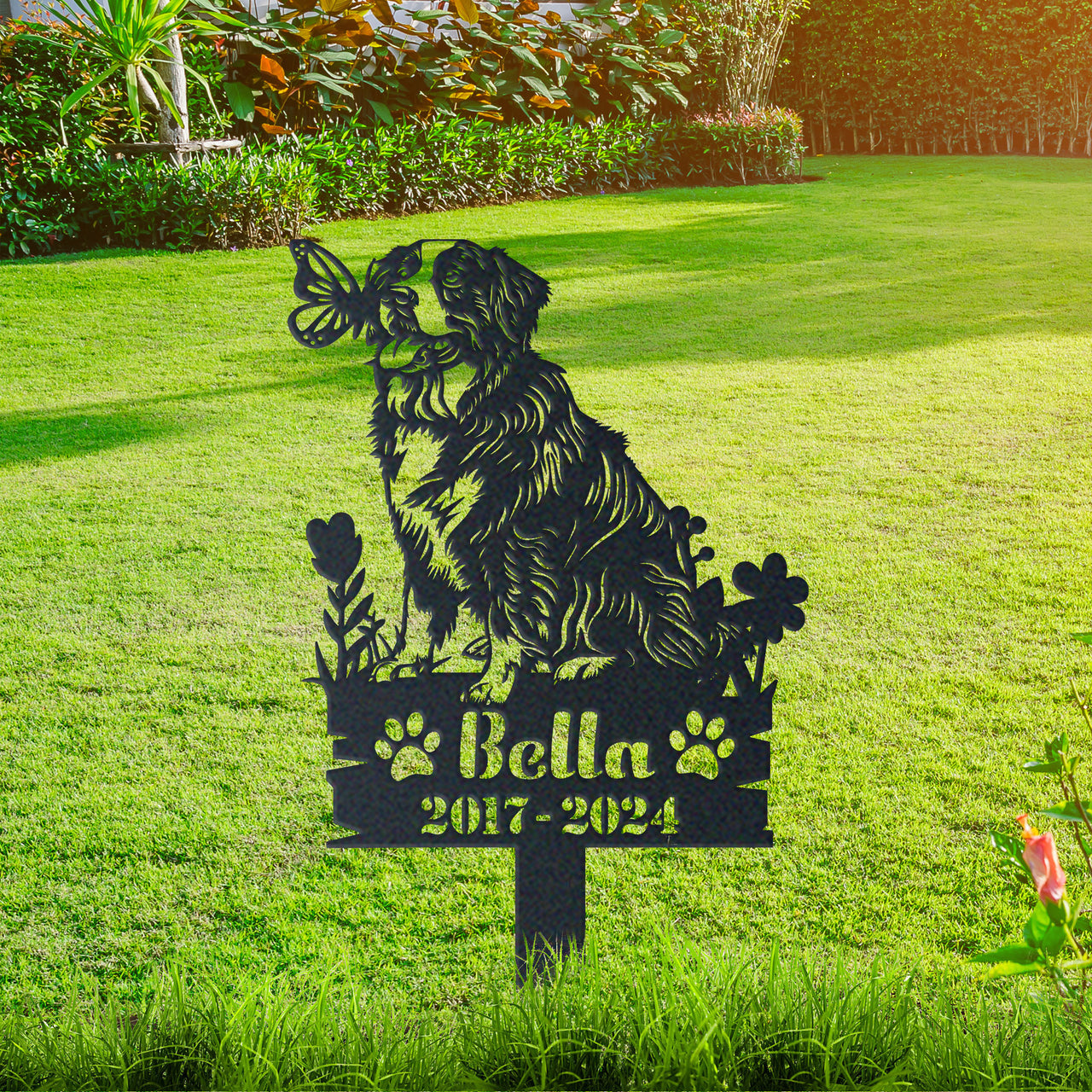 Personalized Garden Stake Gift for Bernese Mountain Memorial Pet Sympathy Signs Dog Loss Gift