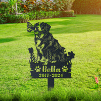 Thumbnail for Personalized Garden Stake Gift for Bernese Mountain Memorial Pet Sympathy Signs Dog Loss Gift