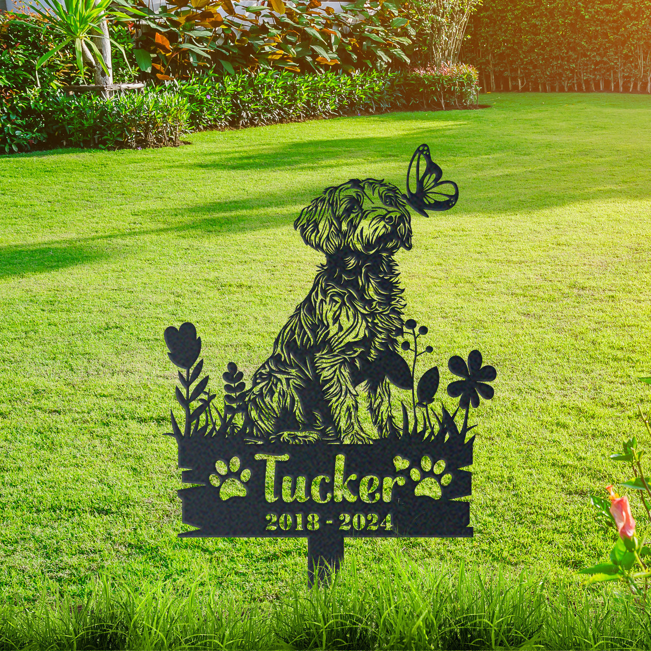 Personalized Garden Stake Gift for Aussiedoodle Memorial Pet Sympathy Signs Dog Loss Gift