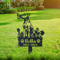 Thumbnail for Personalized Garden Stake Gift for American Bulldog Memorial Pet Sympathy Signs Dog Loss Gift