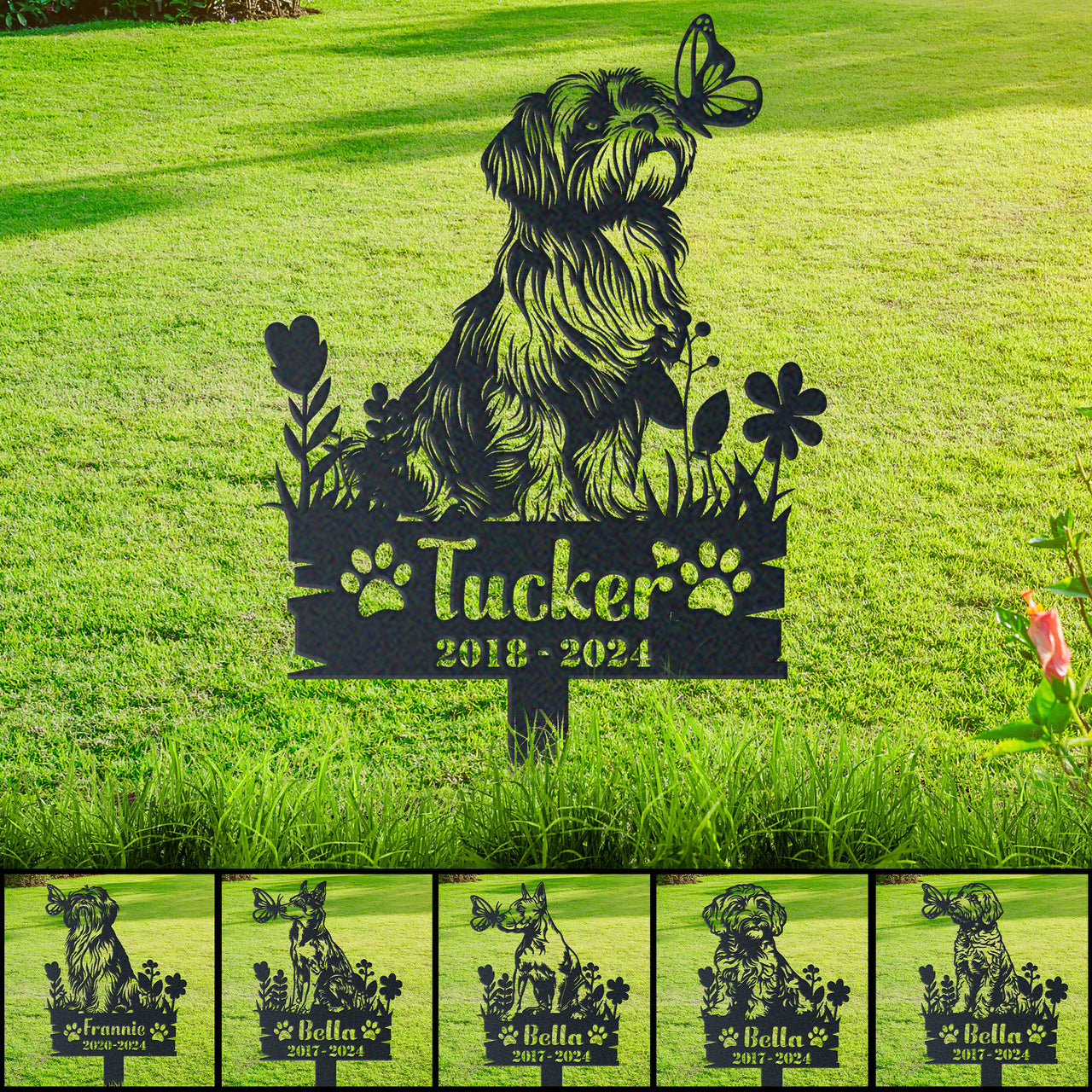 Personalized Garden Stake Gift for Dog Lovers In Loving Memorial Signs Dog Loss Gift