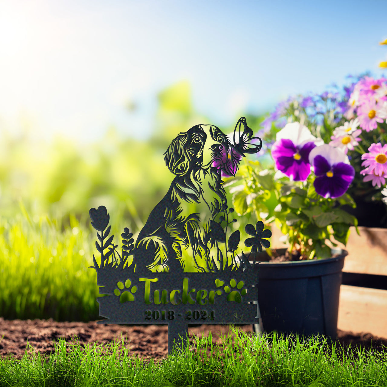 Personalized Garden Stake Gift for Cavalier Memorial Pet Sympathy Signs Dog Loss Gift