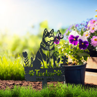 Thumbnail for Personalized Garden Stake Gift for Akita Memorial Pet Sympathy Signs Dog Loss Gift