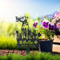 Thumbnail for Personalized Garden Stake Gift for American Bulldog Memorial Pet Sympathy Signs Dog Loss Gift